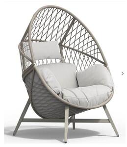 Seras Outdoor Standing Egg Chair In Mottled Sand