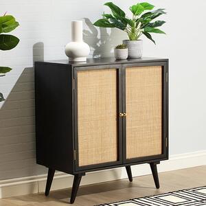 Mixco Wooden Drinks Cabinet With 2 Doors In Black