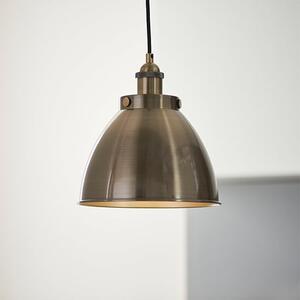 Furth Small Ceiling Pendant Light In Antique Brass