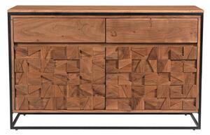 Axis Small Acacia Wood Sideboard With 2 Doors In Natural