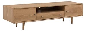 Javion Wooden TV Stand With 2 Doors In Natural Oak