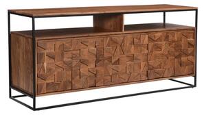 Axis Large Acacia Wood Sideboard With 3 Doors In Natural