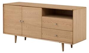 Javion Large Sideboard With 2 Doors 2 Drawers In Natural Oak