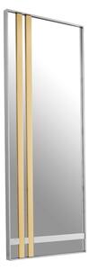 Cervantes Rectangular Wall Bedroom Mirror In Clear And Gold