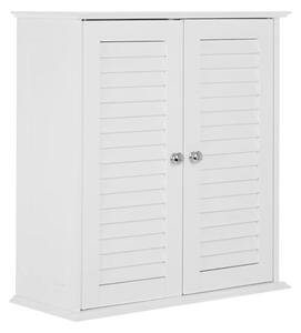 Fargo Wooden Wall Hung Storage Cabinet With 2 Doors In White