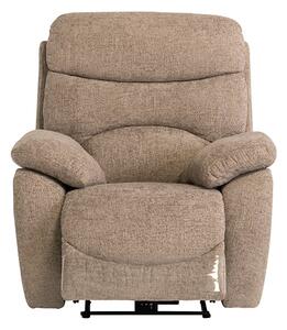 Leda Fabric Electric Recliner Armchair With USB In Sand