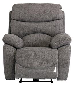 Leda Fabric Electric Recliner Armchair With USB In Ash