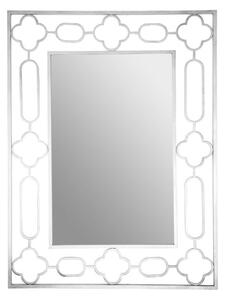 Cascade Wall Bedroom Mirror In Silver Frame