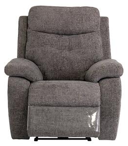 Sotra Fabric Electric Recliner Armchair With USB In Graphite