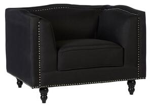 Essence Upholstered Fabric Armchair In Black