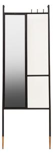 Maren Floor Mirror In Black Iron Frame