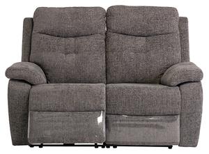 Sotra Fabric Electric Recliner 2 Seater Sofa In Graphite