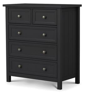 Madge Wooden Chest Of 5 Drawers In Anthracite