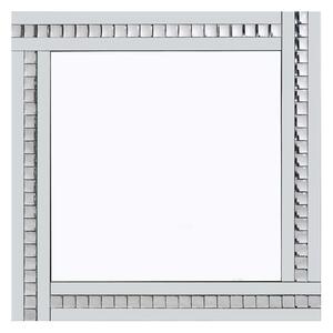 Berit Classic Triple Bar Wall Mirror In Crystal And Silver