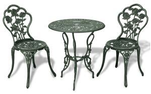 Brandi Cast Aluminium 3 Piece Bistro Set In Bronze