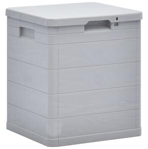 Janya Plastic Garden Storage Box In Light Grey