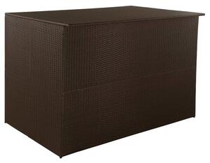 Ijaya Poly Rattan Garden Storage Box In Brown