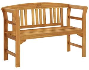 Edhitha 114cm Wooden Garden Seating Bench In Natural