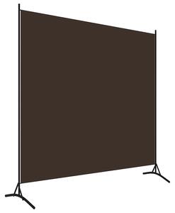 Agrippa Fabric 1 Panel 175cm x 180cm Room Divider In Brown