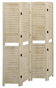 Helsa Wood Paulownia 4 Panels 140cm x 165cm Room Divider