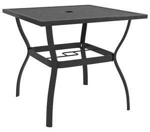 Lanai Steel 81.5cm Garden Dining Table In Anthracite