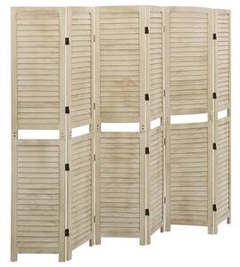 Helsa Wood Paulownia 6 Panels 210cm x 165cm Room Divider