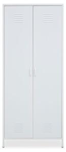 Rumi Metal Wardrobe With 2 Doors In White