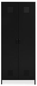 Rumi Metal Wardrobe With 2 Doors In Black