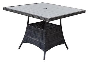 Elysia Square Wooden Top 100cm Dining Table In Mixed Grey