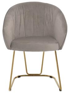 Vinita Upholstered Velvet Dining Chair In Mink