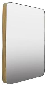 Ellice Rectangular Wall Bedroom Mirror In Gold Metal Frame