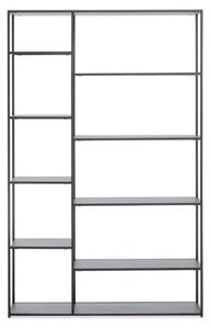 Acre Metal Shelving Unit With Multi Open Shelves In Grey