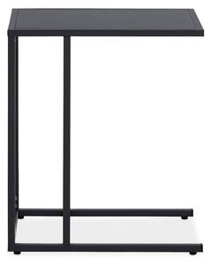 Acre C Shaped Metal Side Table In Black