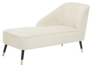 Yette Right Arm Velvet Chaise Lounge Chair In Mink