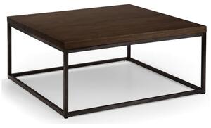 Barras Square Wooden Coffee Table In Dark Oak