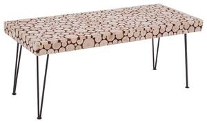 Laconia Wooden Coffee Table With Hairpin Legs In Natural