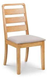 Liliya Wooden Dining Chair In Waxed Oak