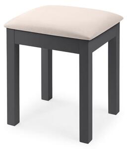 Madge Wooden Dressing Stool In Anthracite