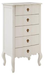 Luria Wooden Chest Of 5 Drawers In White