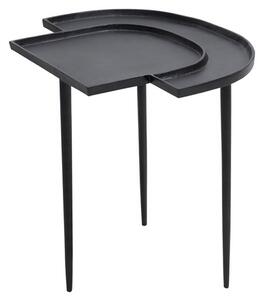 Simbala Metal Side Table In Nickel And Black