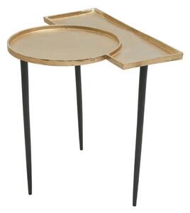 Simbala Metal Side Table In Gold And Black