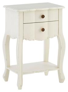 Luria Wooden Bedside Cabinet With 2 Drawers In White