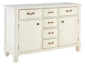 Luria Wooden Sideboard With 6 Drawers And 2 Doors In White