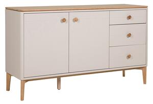 Marlon Wooden Sideboard With 2 Doors 3 Drawers In Oak And Taupe