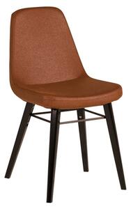 Jecca Fabric Dining Chair With Black Legs In Tawny