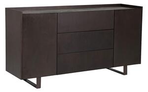 Seta Wooden Sideboard With Stone Top In Espresso