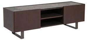 Seta Wooden TV Stand With Stone Top In Espresso