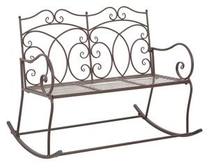 Dhuni Outdoor Cast Aluminium Seating Bench In Antique Brown