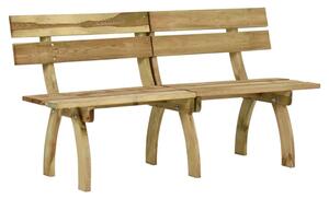 Aria 160cm Wooden Garden Seating Bench In Green Impregnated