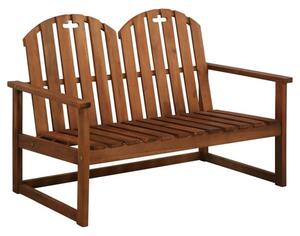 Hazel Wooden Garden Seating Bench In Brown